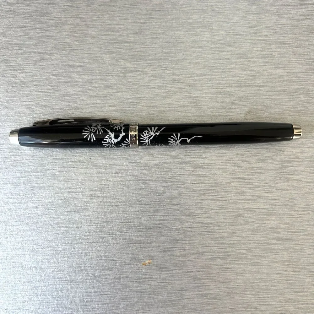 Sheaffer 100 Friends of Winter - Pine Black Laquer Ballpoint Pen LOT 2 Pens New